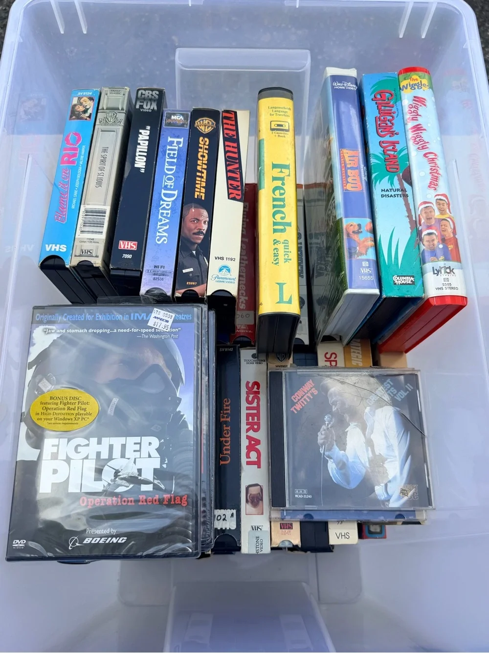 Assorted Movie VHS Collection CDs  & DVD vintage 65 Pieces total